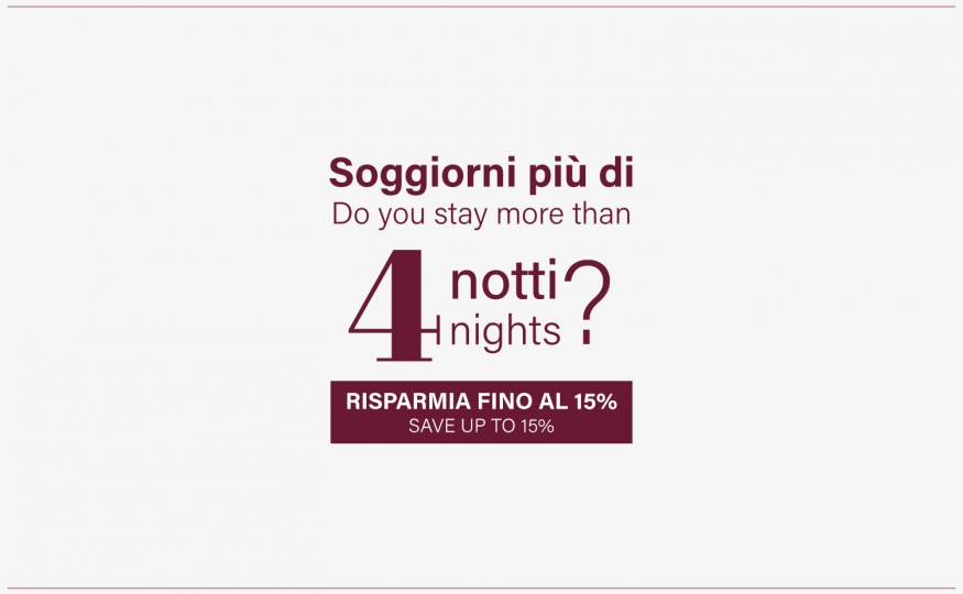 Vai all'offerta Stay more and Save!